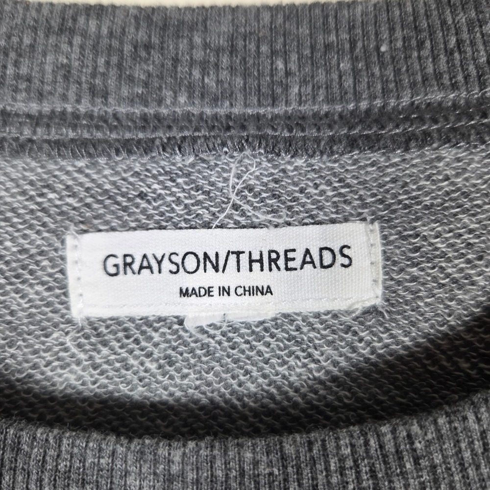Grayson Threads Boo Crew 31 Sweatshirt Womens Large Gray Halloween Graphic Goth - Picture 4 of 9